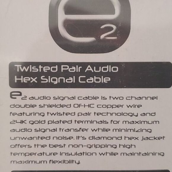 E2 1F-2M Twisted Pair Audio RCA Y Cable - Picture 6 of 6
